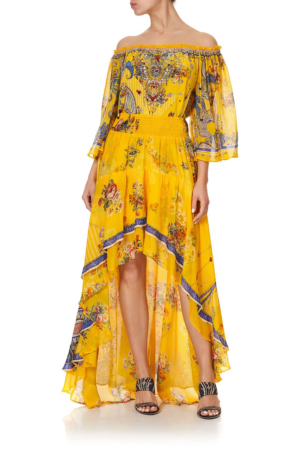 SKIRT WITH DOUBLE LAYER HEM OWN MUSE