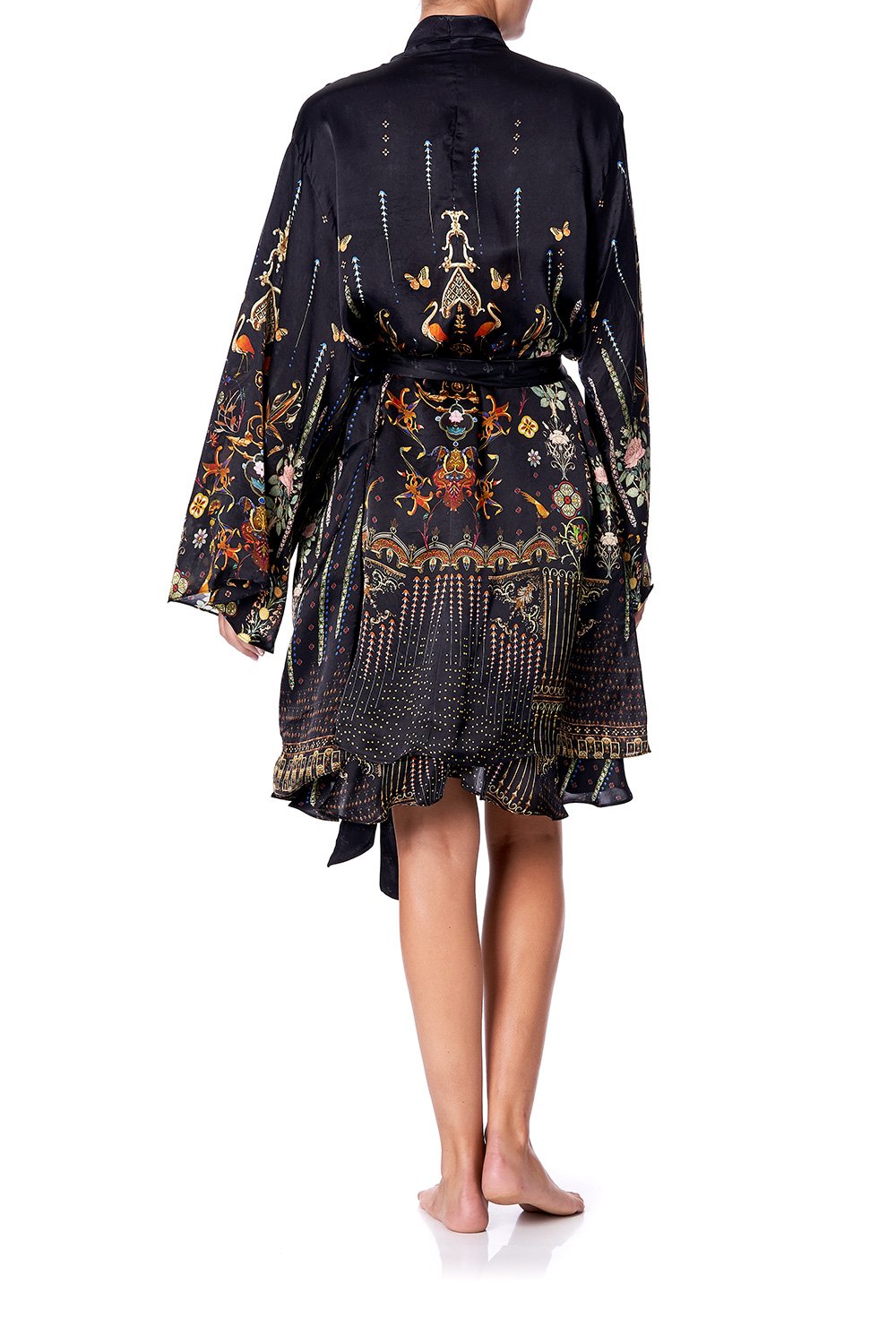 SLEEPWEAR FLARED SLEEVE DRESSING GOWN REBELLE REBELLE