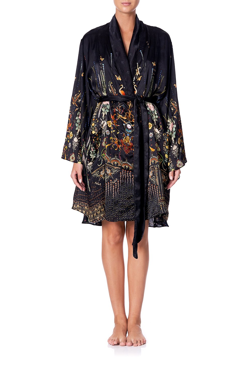 SLEEPWEAR FLARED SLEEVE DRESSING GOWN REBELLE REBELLE