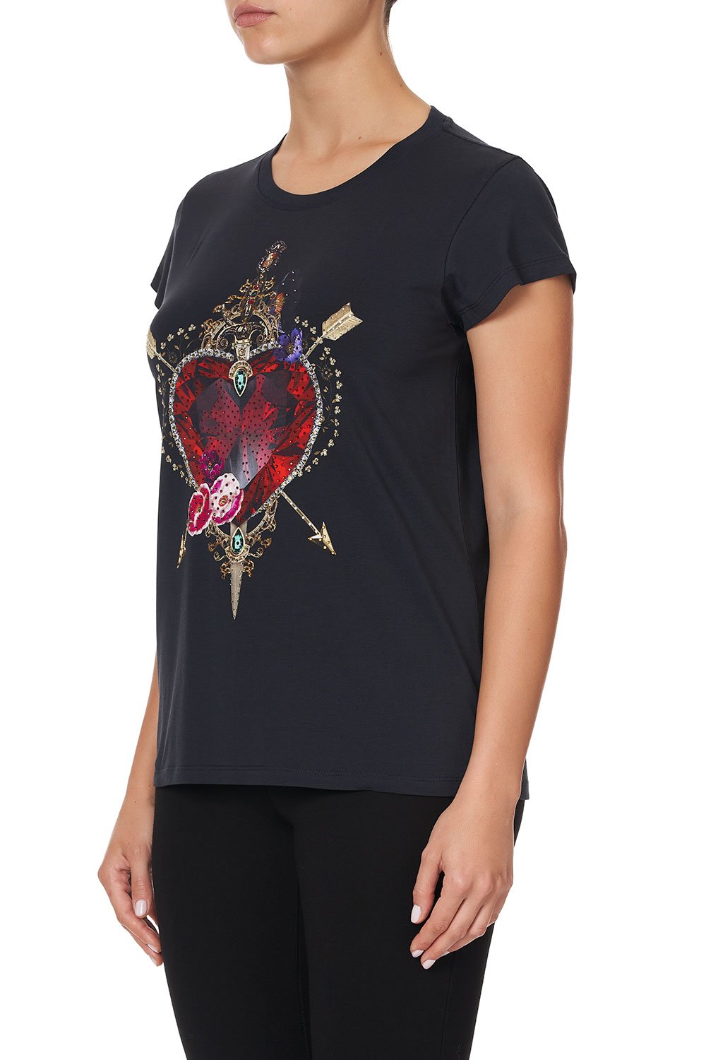 SLIM FIT ROUND NECK TSHIRT MIRROR MIRROR