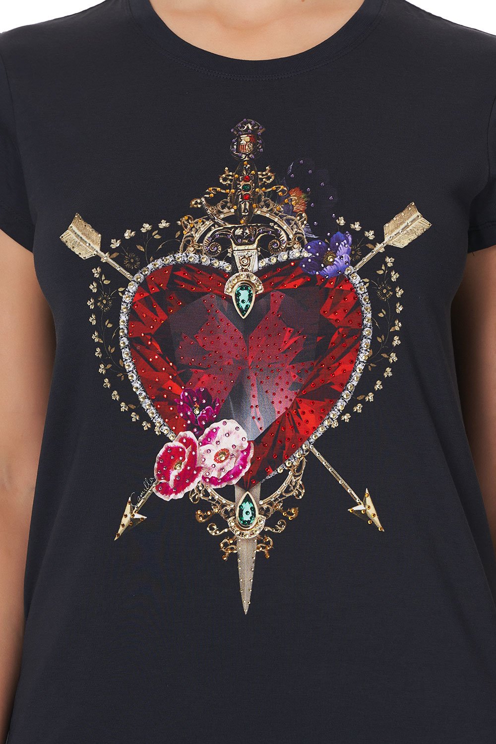 SLIM FIT ROUND NECK TSHIRT MIRROR MIRROR