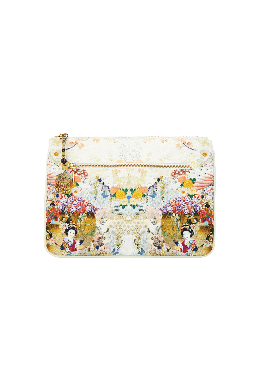 CAMILLA LADY LABYRINTH SMALL CANVAS CLUTCH