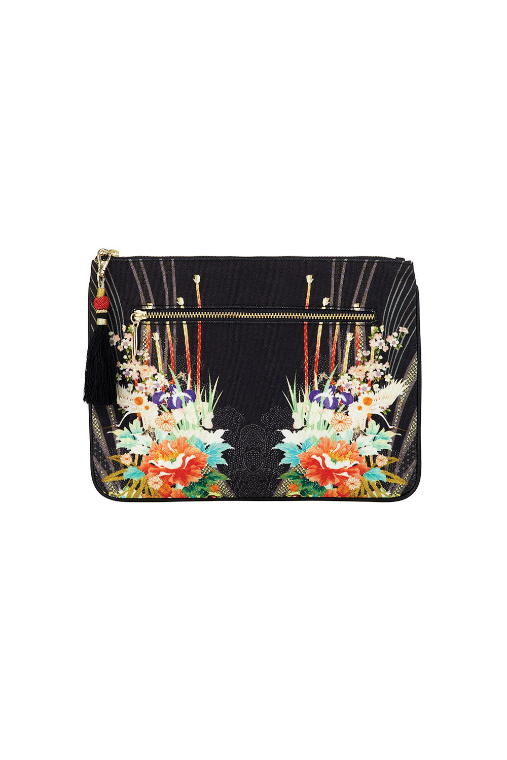 CAMILLA QUEEN OF KINGS SMALL CANVAS CLUTCH