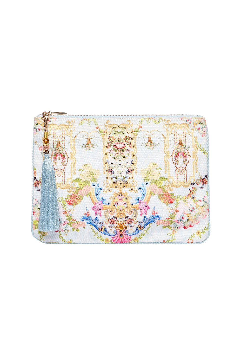 SMALL CANVAS CLUTCH VERSAILLES SKY