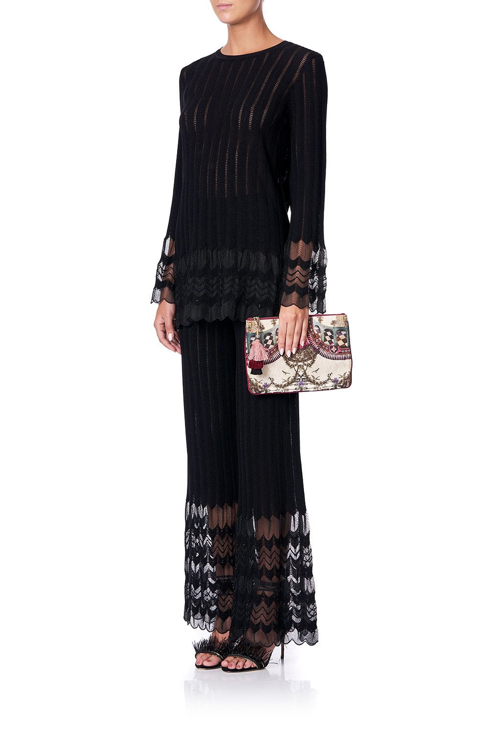 SMALL CANVAS CLUTCH VIOLET CITY