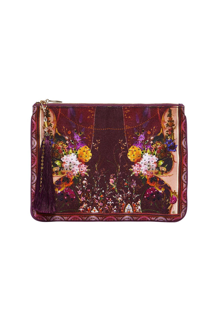 SMALL CANVAS CLUTCH REBELLE REBELLE