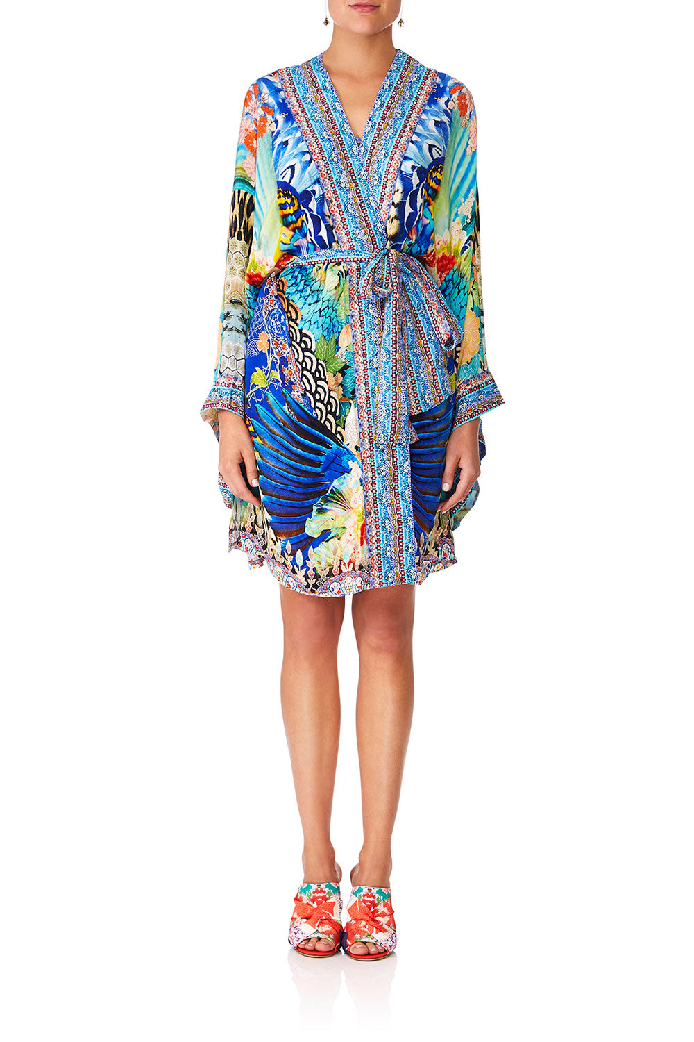 CAMILLA SPACE COWGIRL KIMONO WTIE BELT