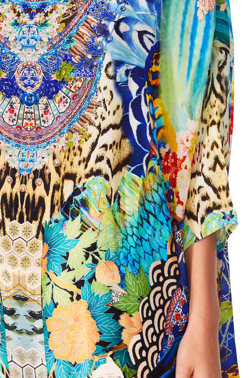 SCOOP BACK HEM DRESS WILD MOONCHILD