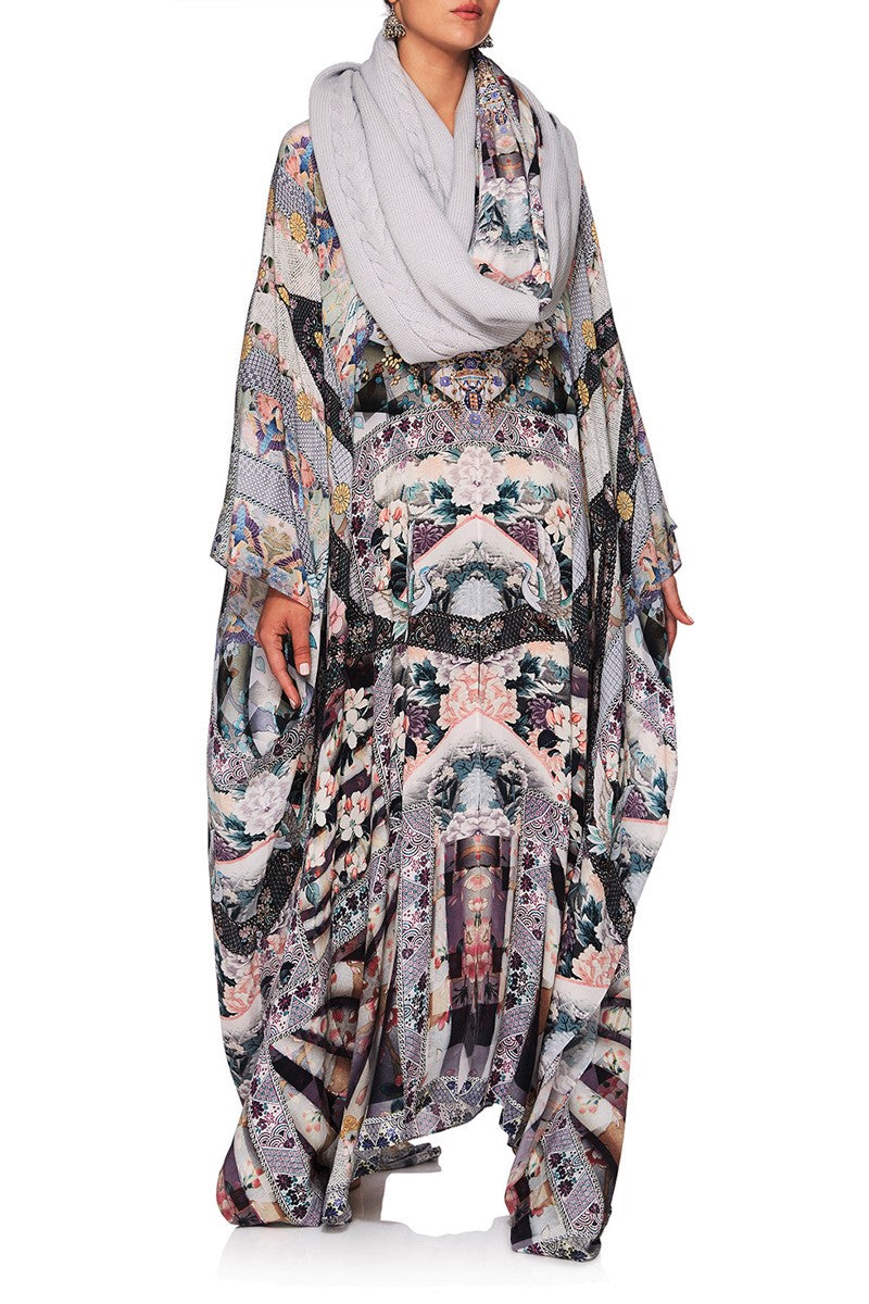 CAMILLA IN HER SHOES SPLIT FRONT & SLEEVE KAFTAN