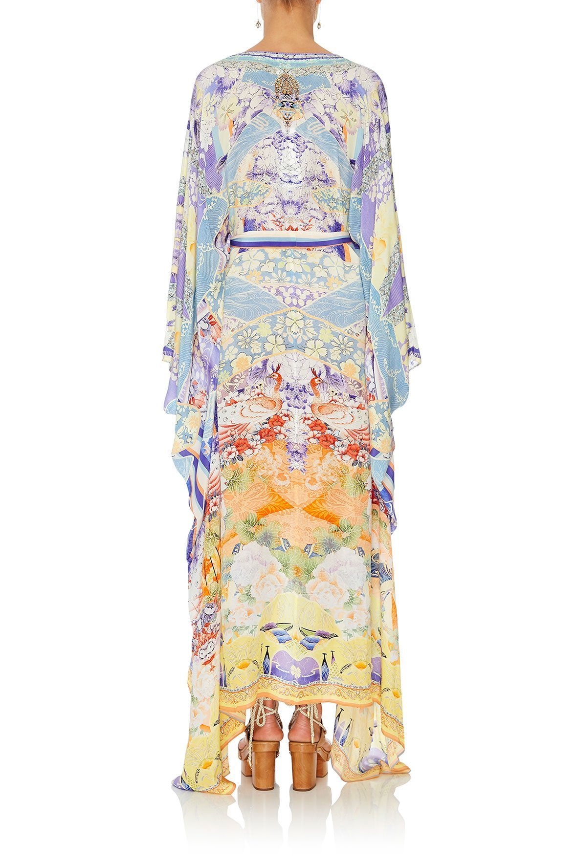 SPLIT HEM LACE UP KAFTAN GIRL IN THE KIMONO