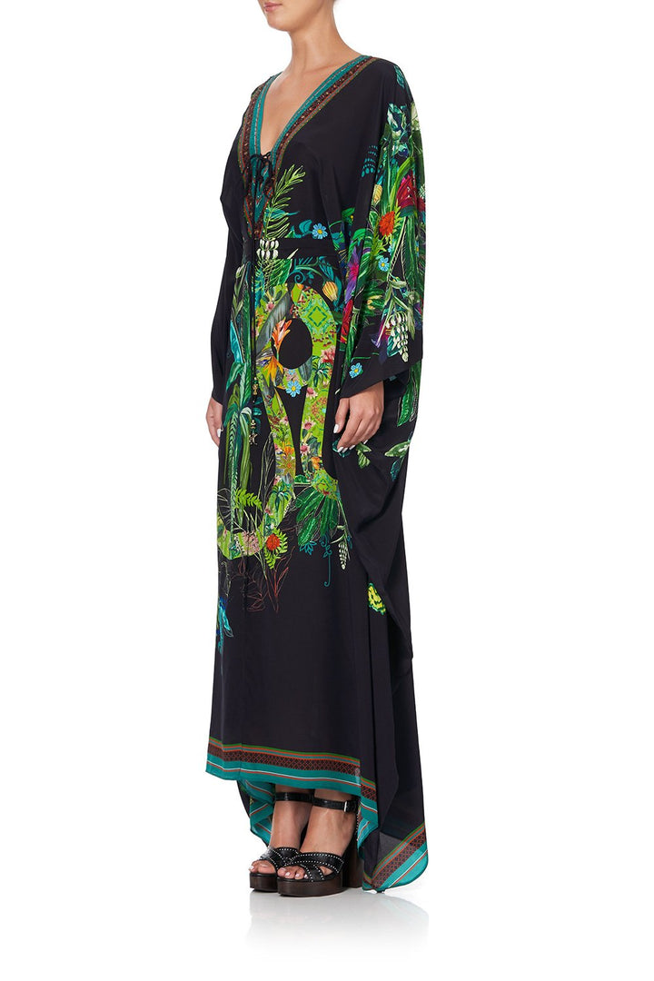 SPLIT HEM LACE UP KAFTAN FRIDA FREEDOM