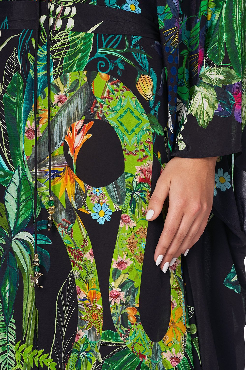 SPLIT HEM LACE UP KAFTAN MILLAS BACKYARD