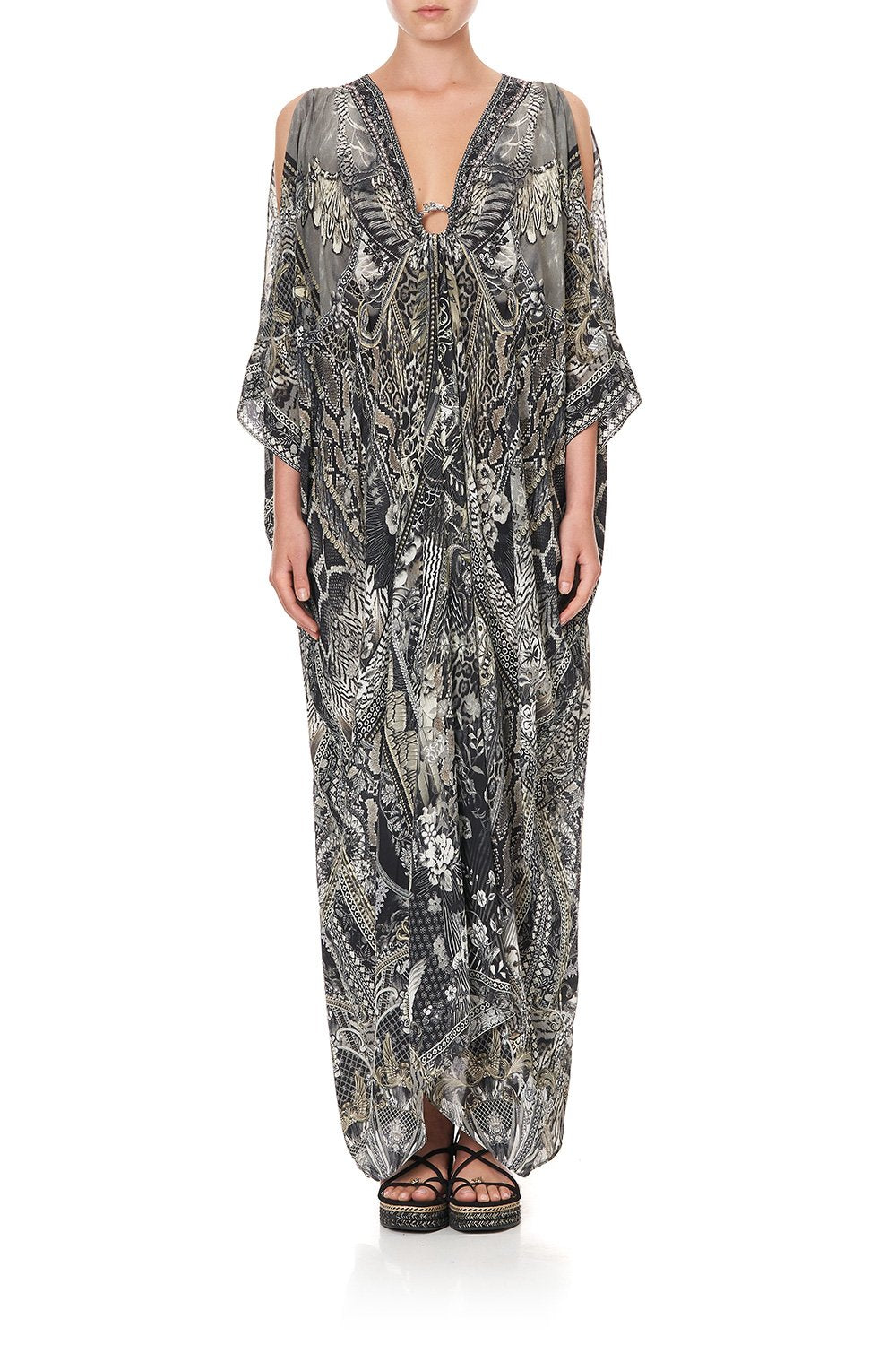 SPLIT SLEEVE KAFTAN WITH HARDWARE ONE TRIBE