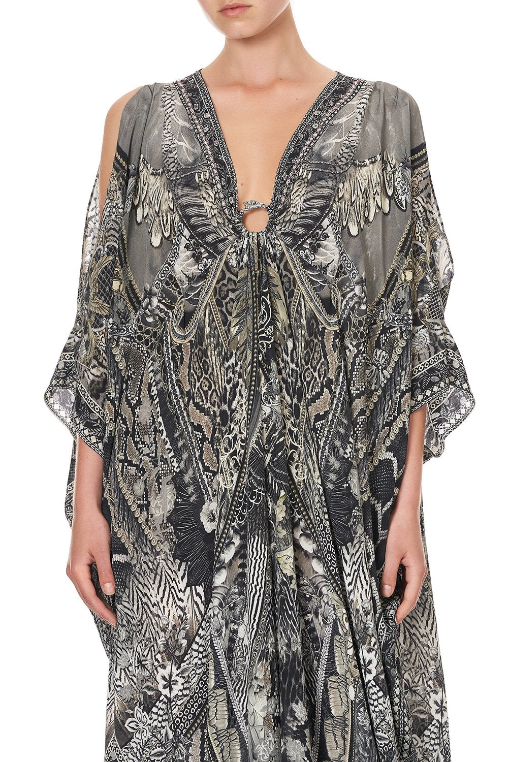 SPLIT SLEEVE KAFTAN WITH HARDWARE ONE TRIBE