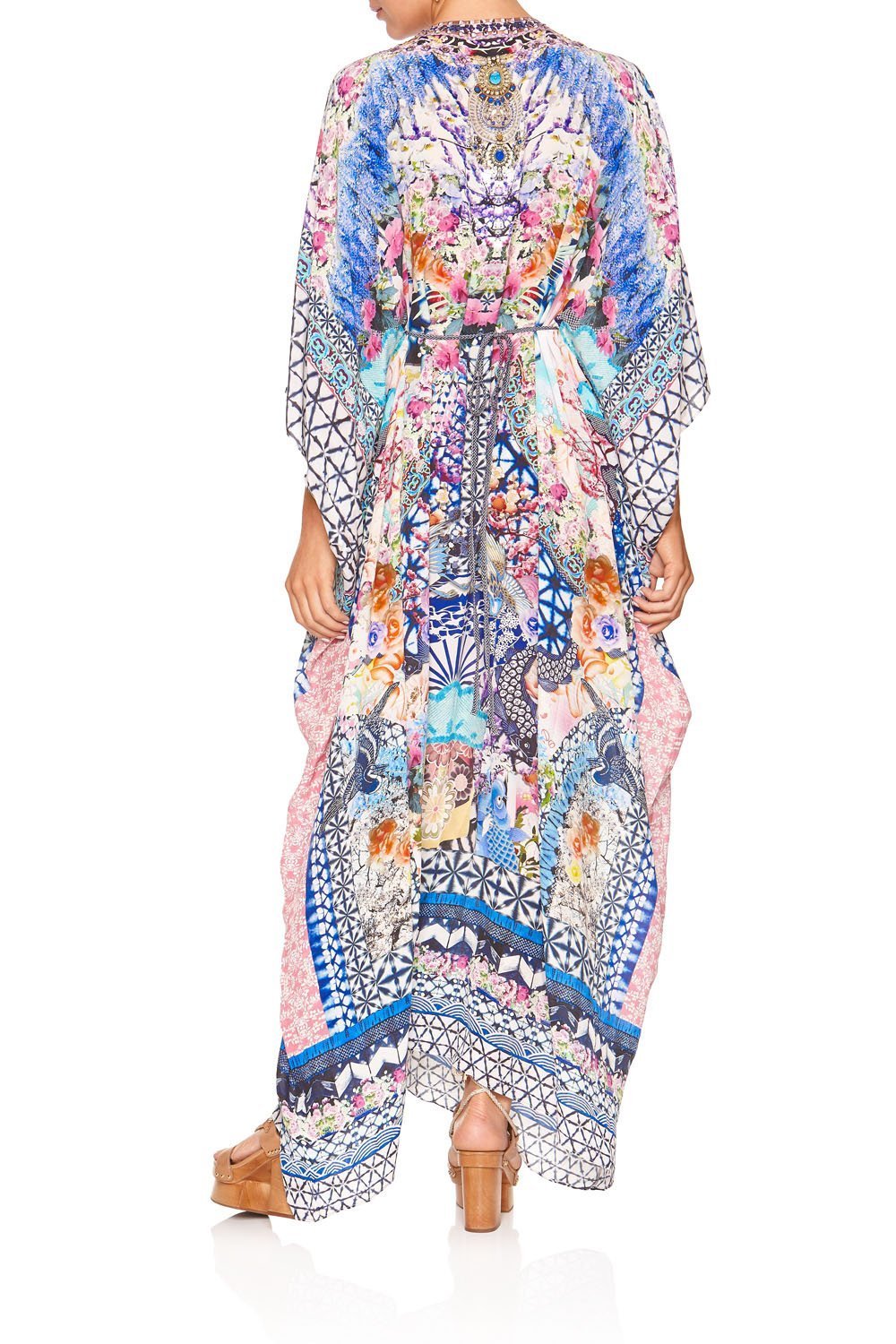 SPLIT SLEEVE KAFTAN WITH HARDWARE SHIBORI SHORES