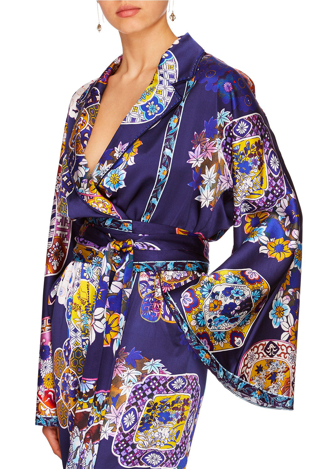 CAMILLA STAR GAZER KIMONO SLEEVE JUMPSUIT WPIPING
