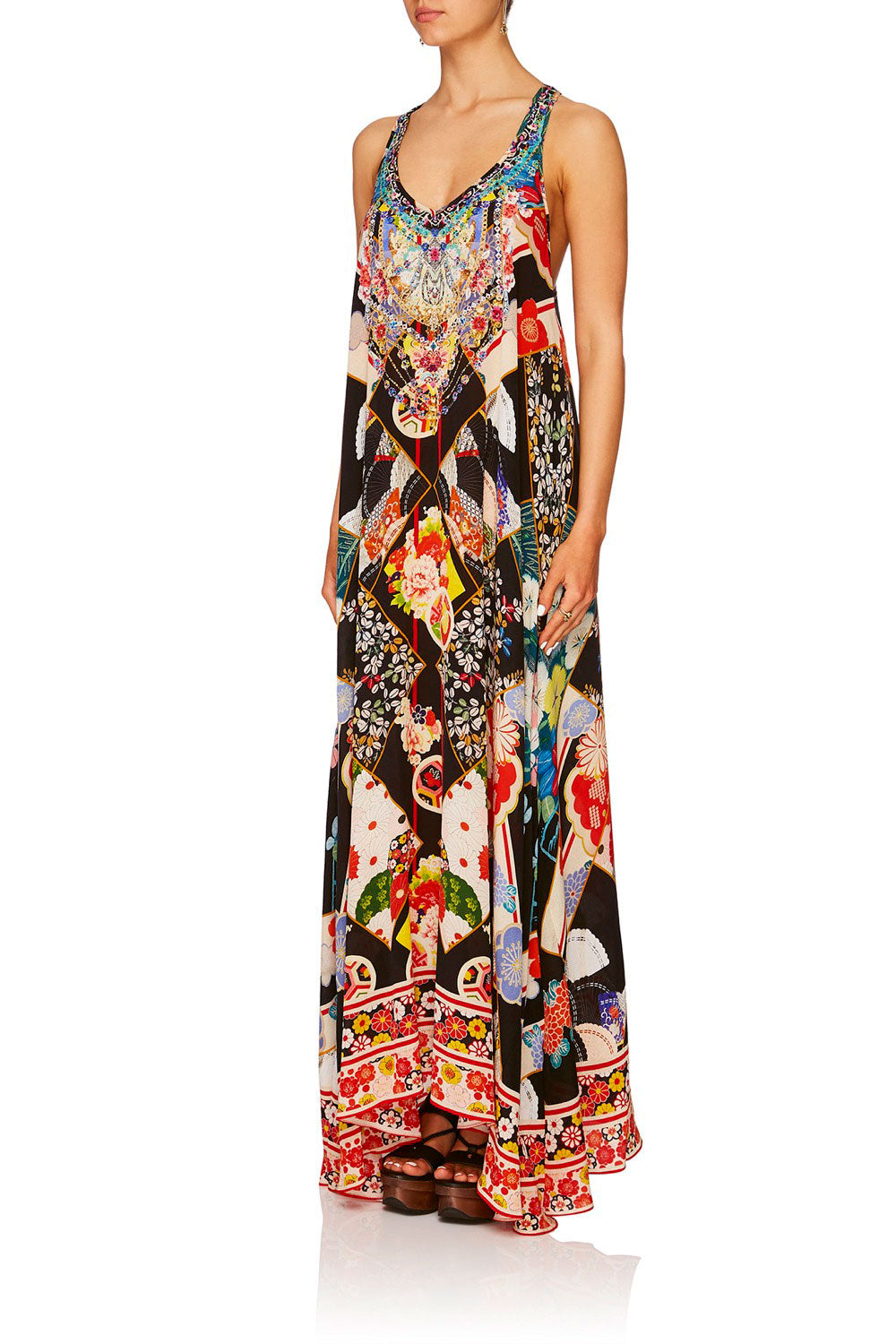 CAMILLA STAR GIRL V NECK RACER BACK DRESS