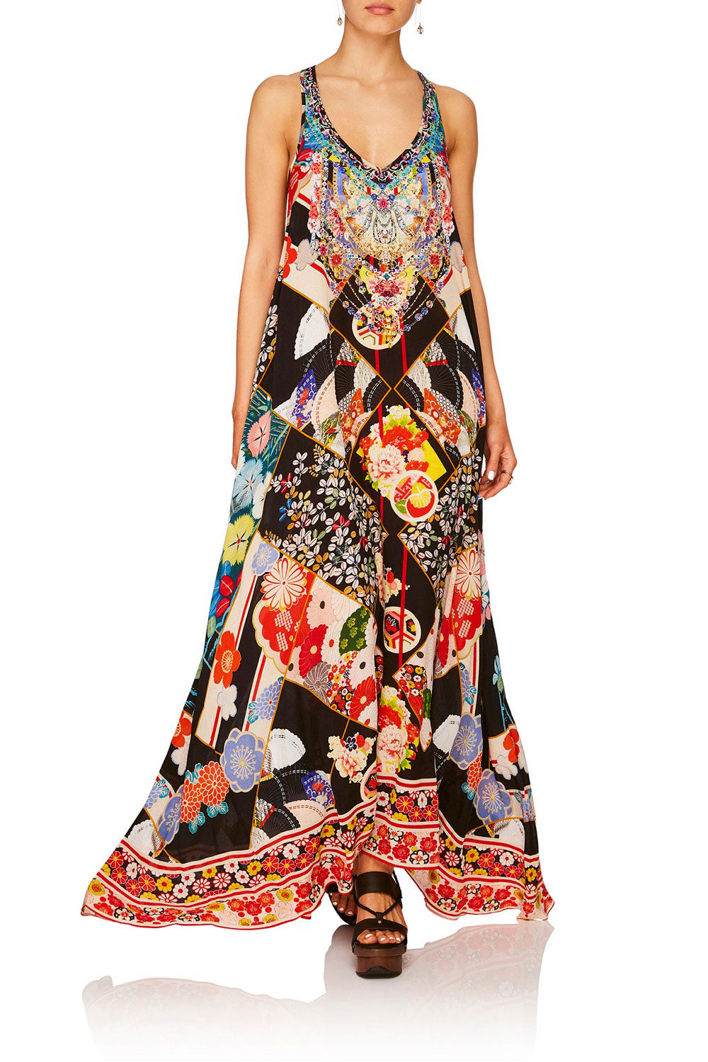 CAMILLA STAR GIRL V NECK RACER BACK DRESS