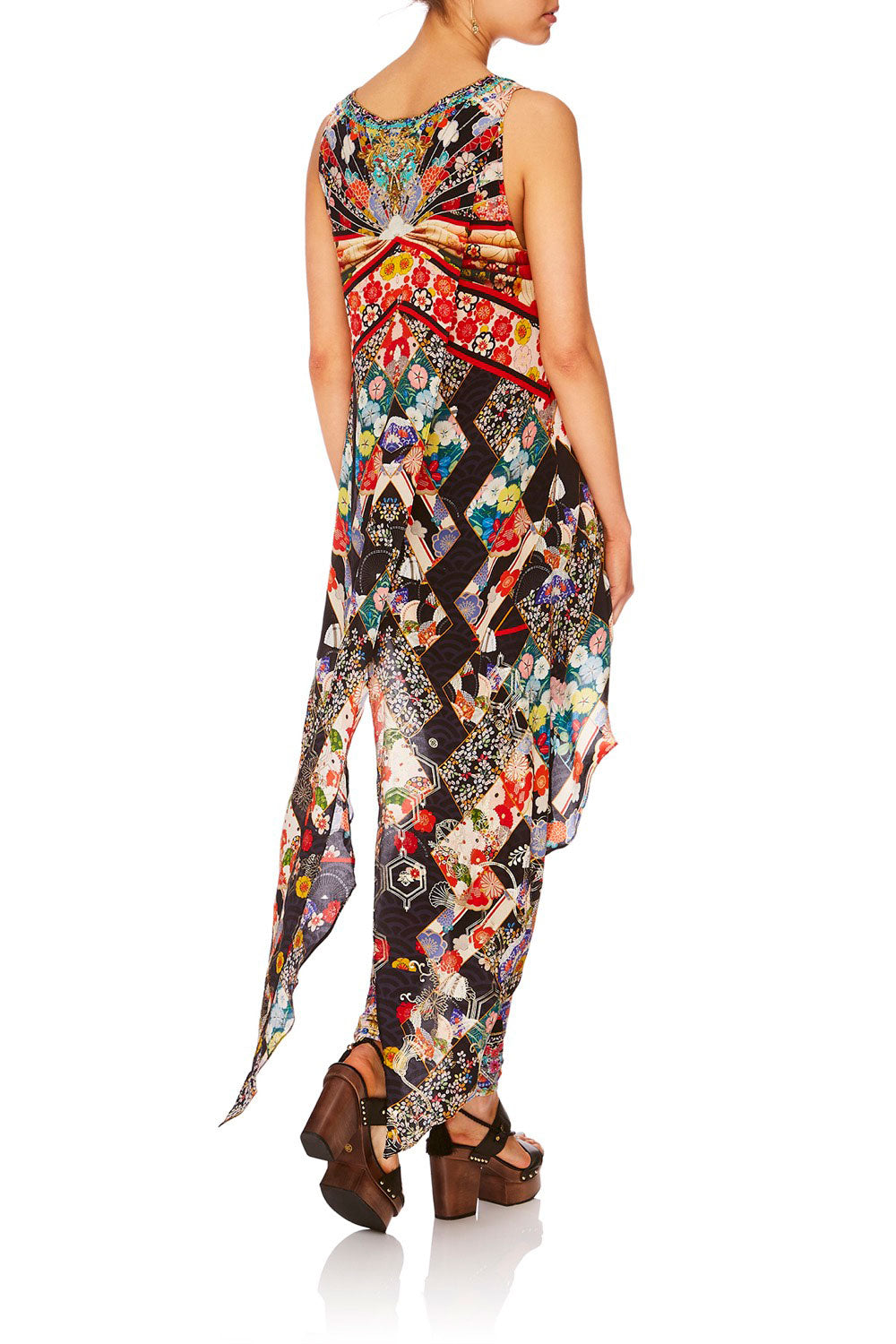 CAMILLA STAR GIRL HIGH LOW CROSS BACK TOP