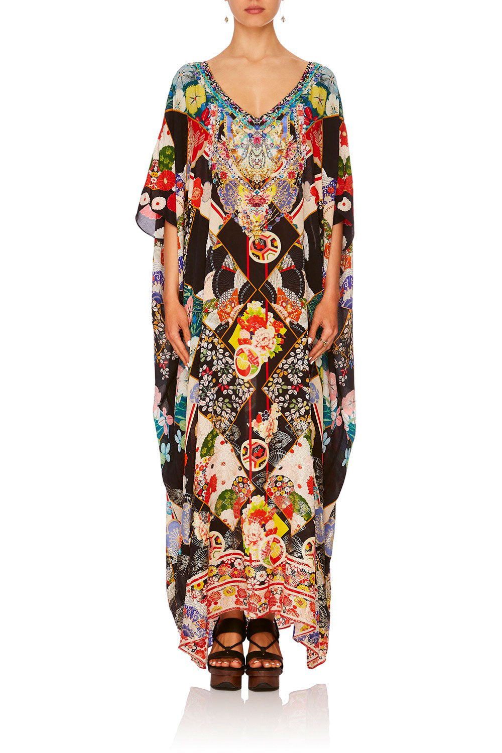 CAMILLA STAR GIRL V NECK KAFTAN