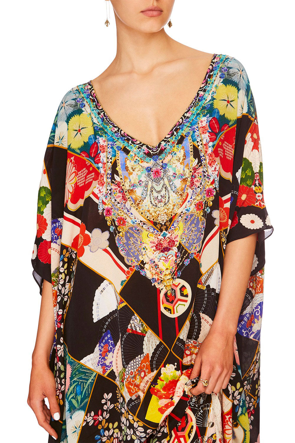 CAMILLA STAR GIRL V NECK KAFTAN