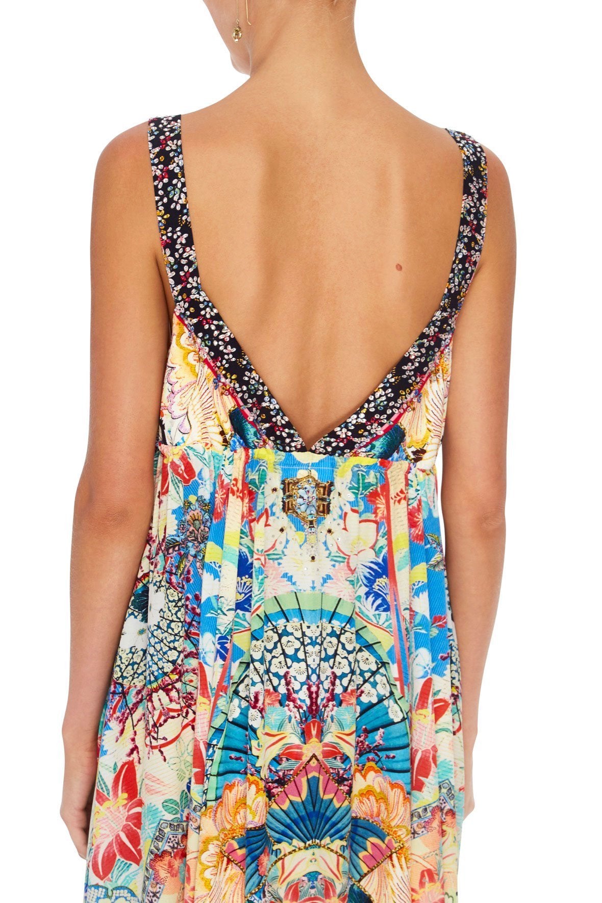 STRAP DRESS WITH GATHERED WAIST MISO IN LOVE