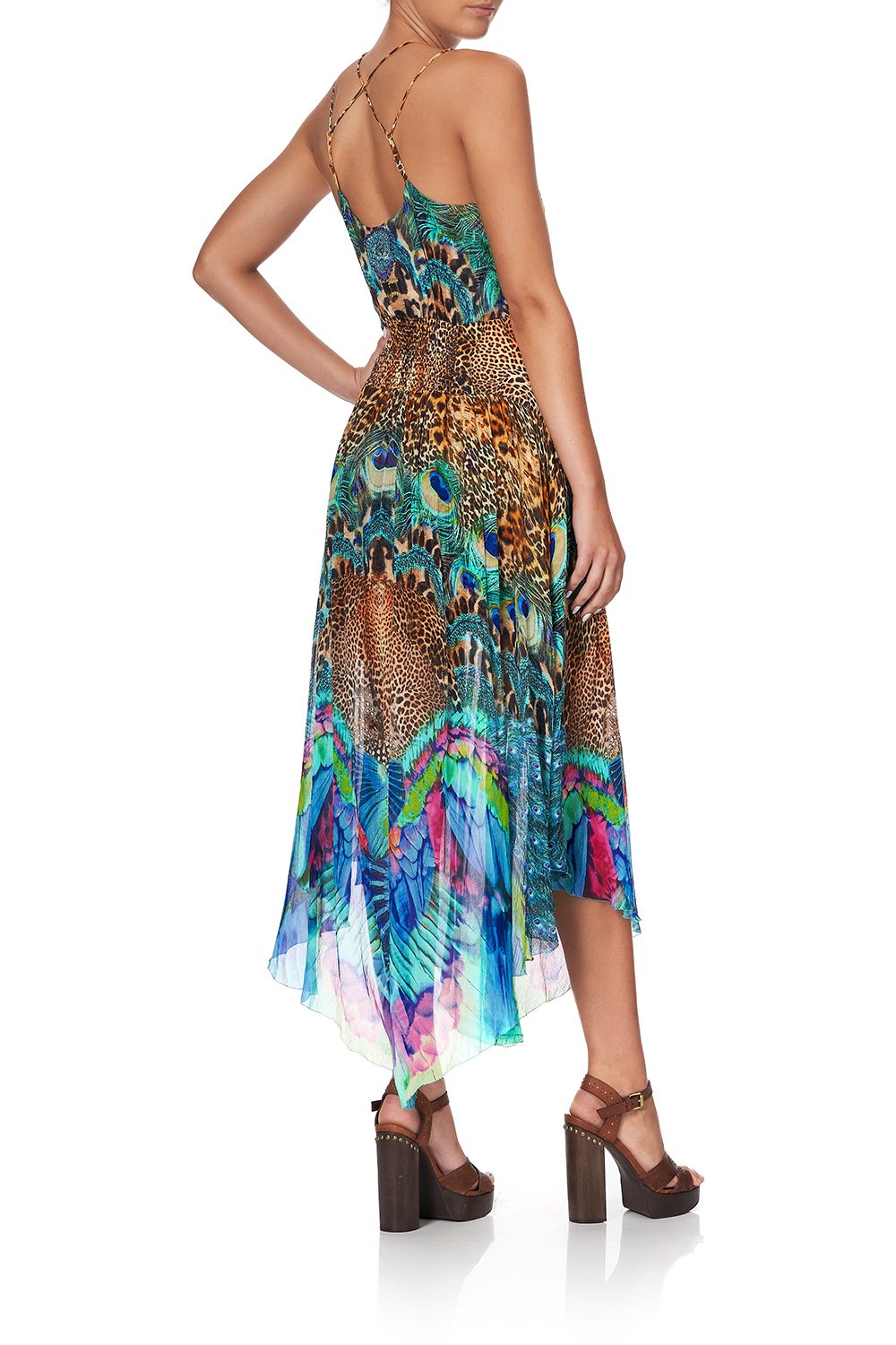 STRAP DRESS WITH SHAPED WAISTBAND MOTHER XANADU