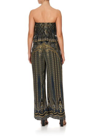STRAPLESS JUMPSUIT WITH FRILL GREAT SCOTT