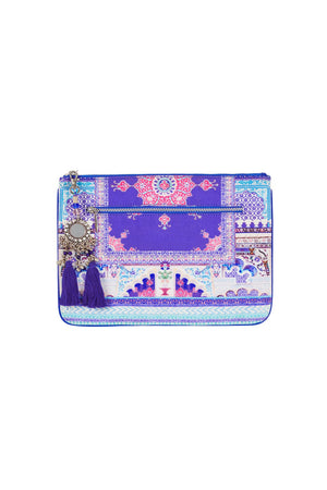 STRENGTH IN RAYS SMALL CANVAS CLUTCH