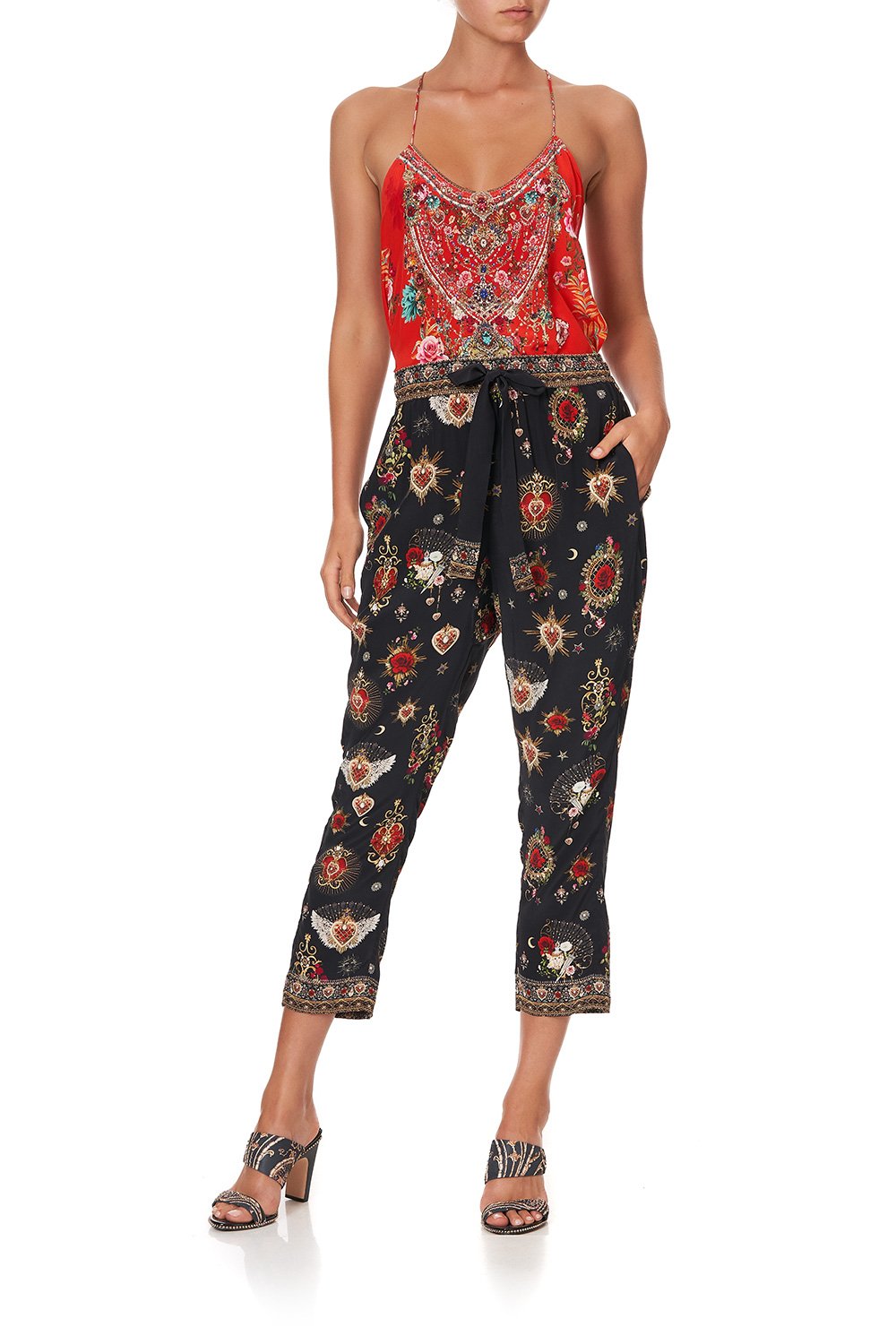 T BACK SHOESTRING TOP CAMEOS CAN CAN