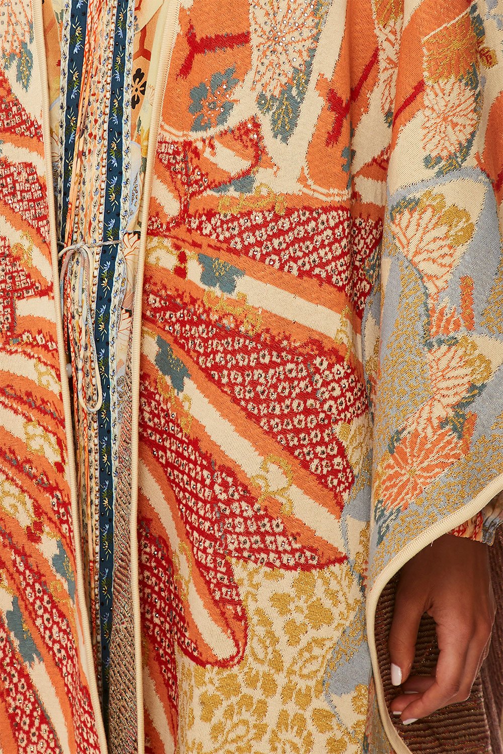 CAMILLA FOR THE FANS THROW OVER PONCHO