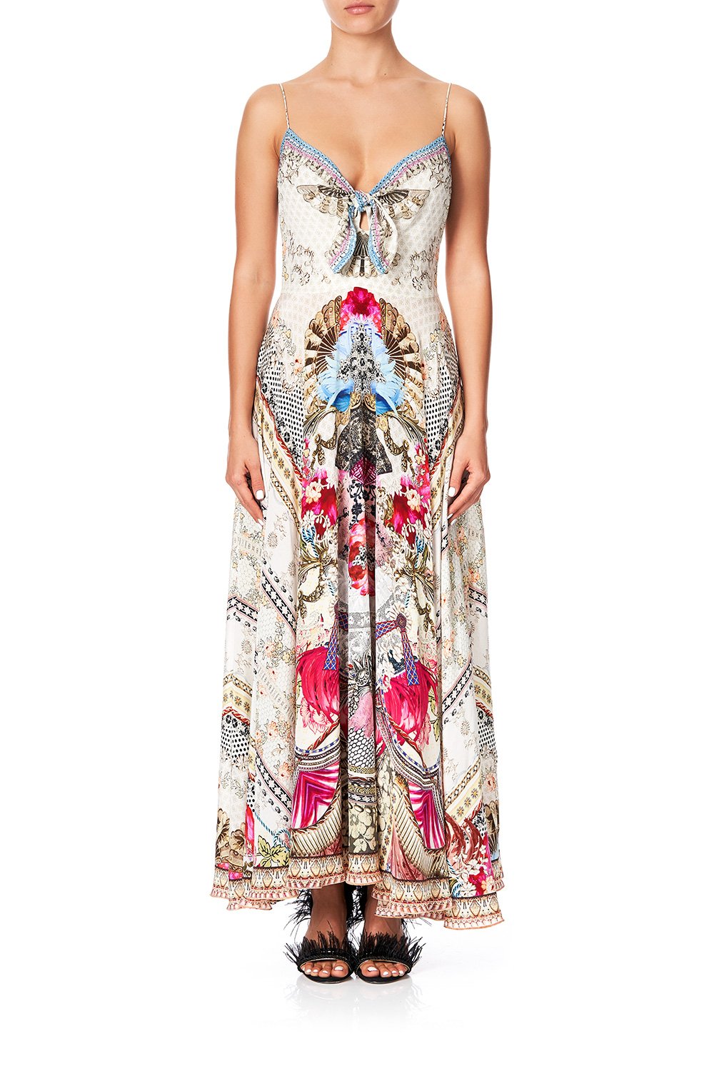 LONG DRESS WITH TIE FRONT MONTMARTRE HEART