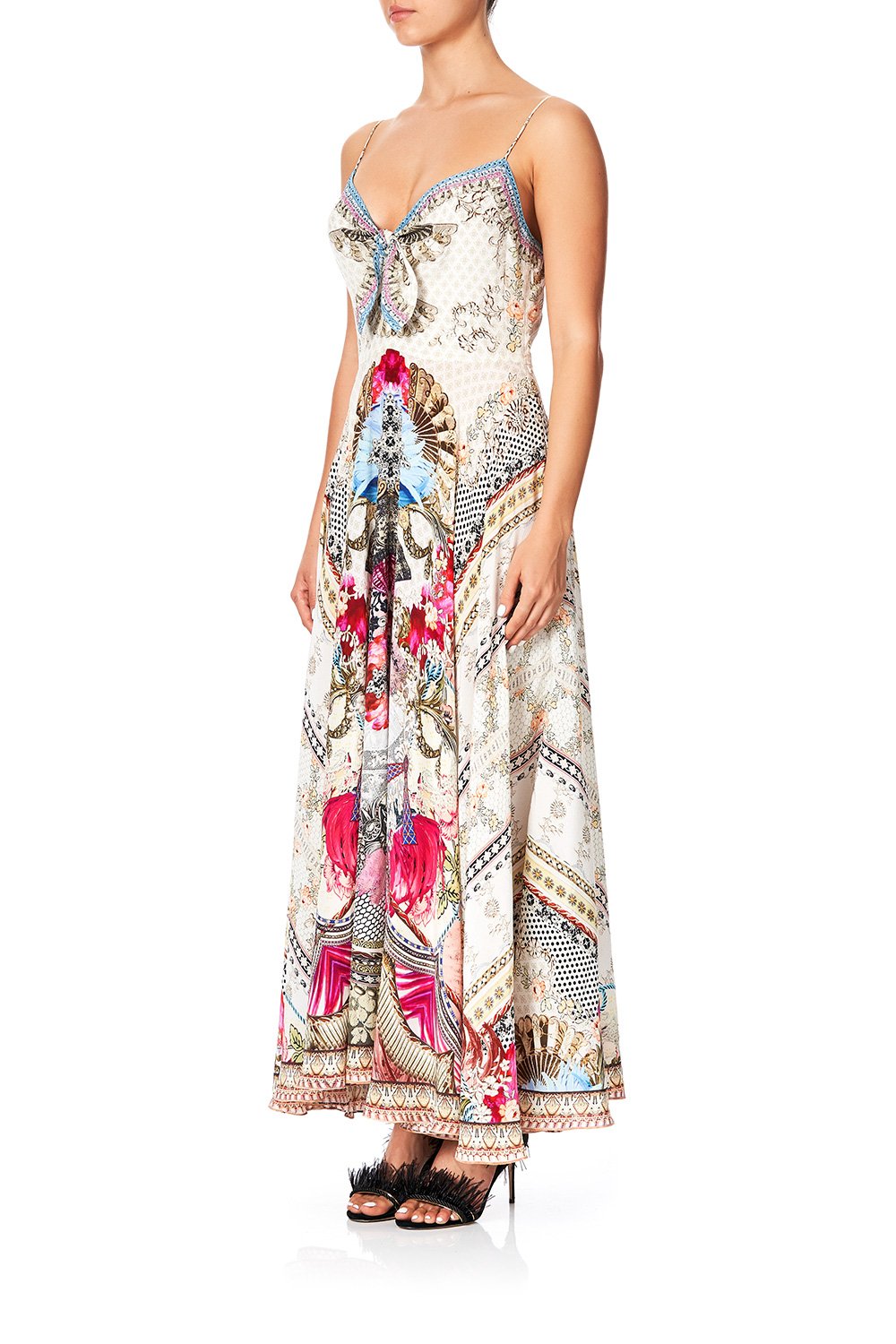 LONG DRESS WITH TIE FRONT MONTMARTRE HEART