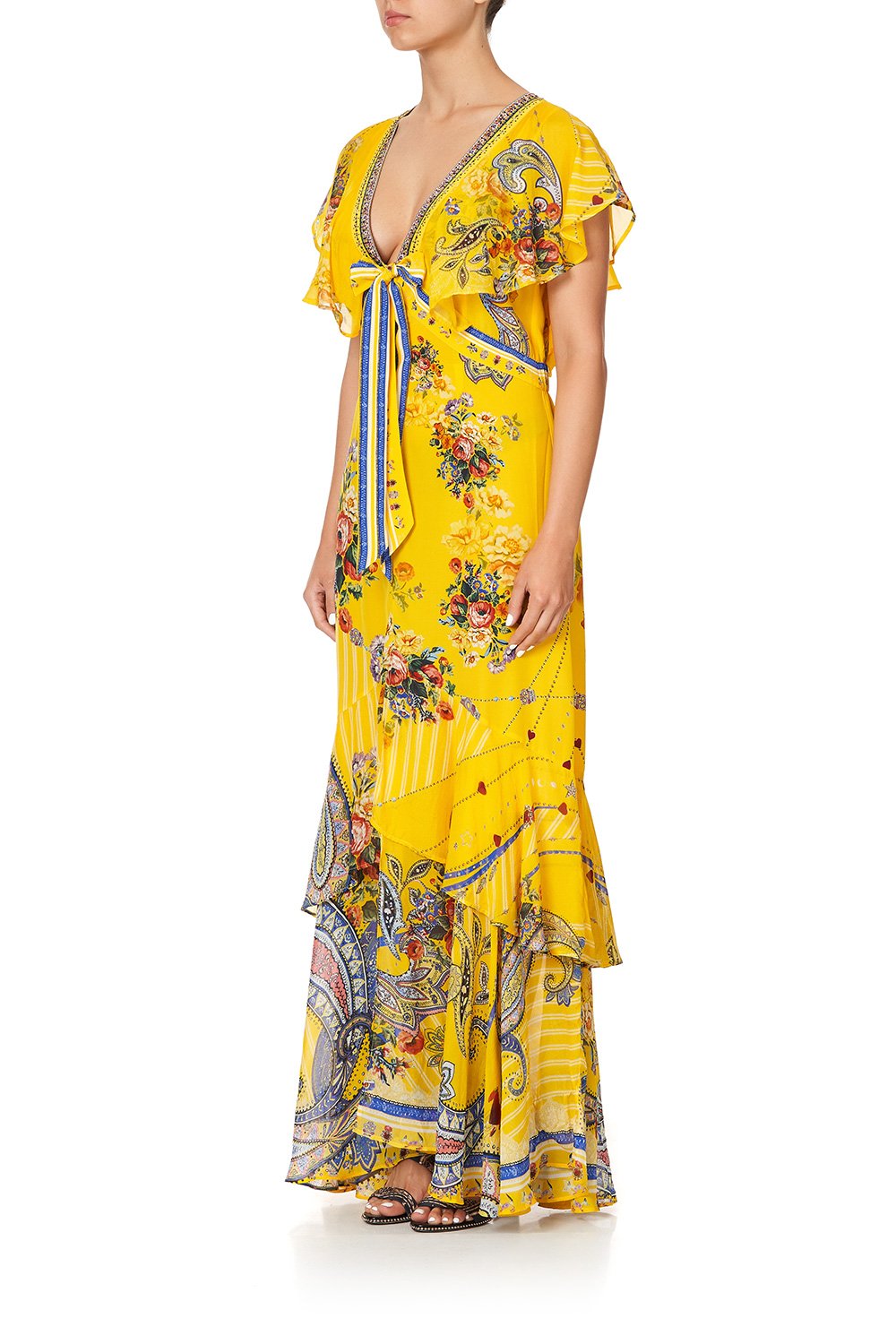 TIE FRONT MAXI WITH SPLIT OWN MUSE