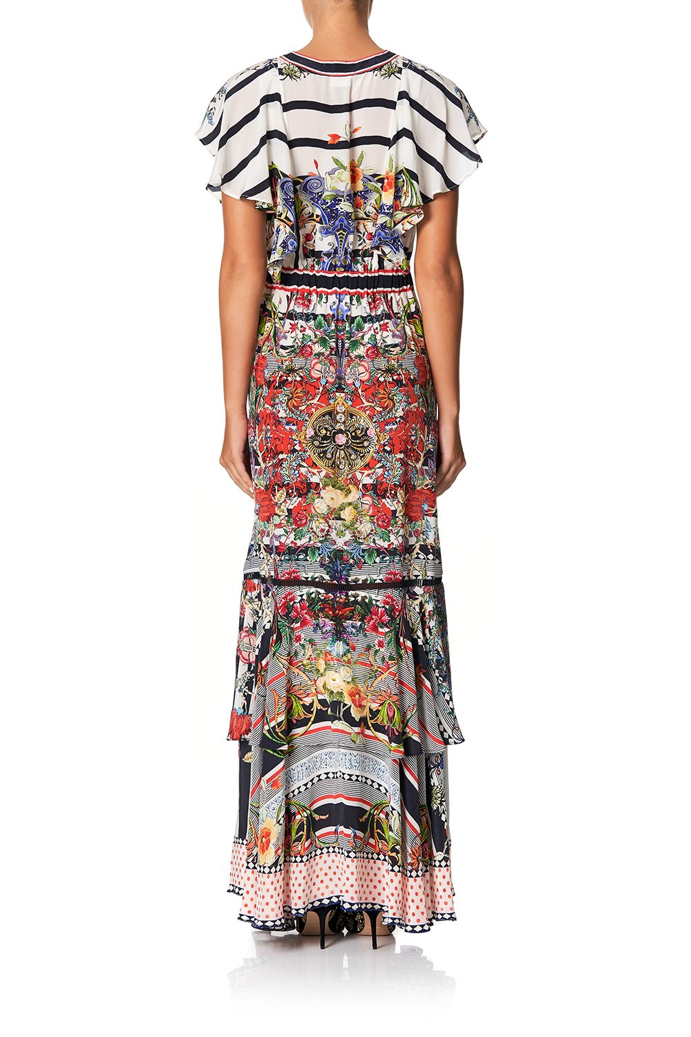 TIE FRONT MAXI WITH SPLIT JOIE DE VIVRE