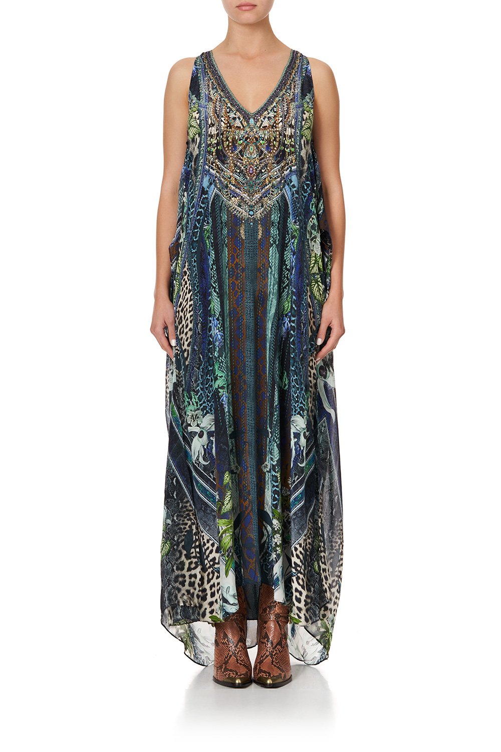 TIE FRONT MULTIWEAR DRESS KOMODO QUEEN