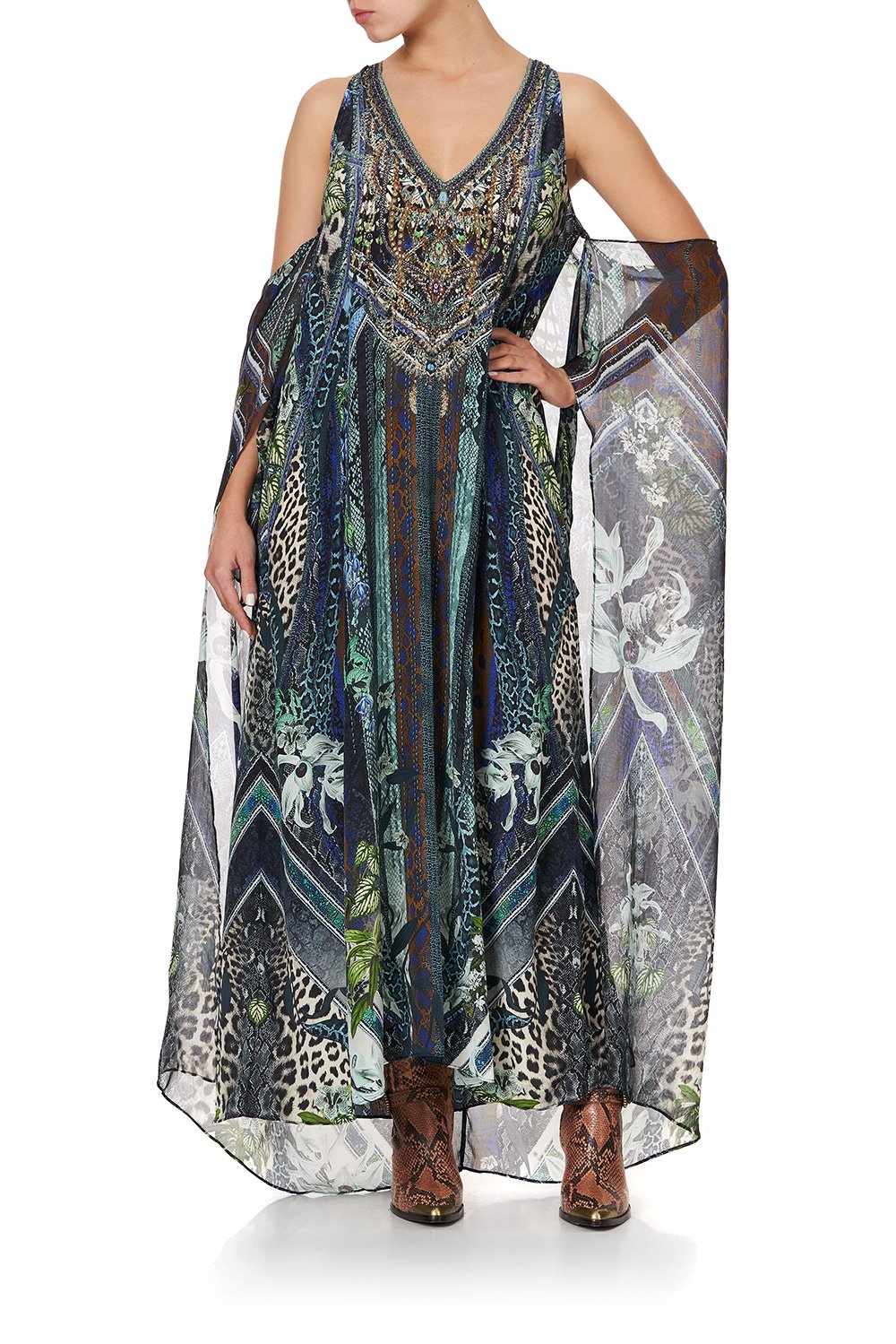 TIE FRONT MULTIWEAR DRESS KOMODO QUEEN