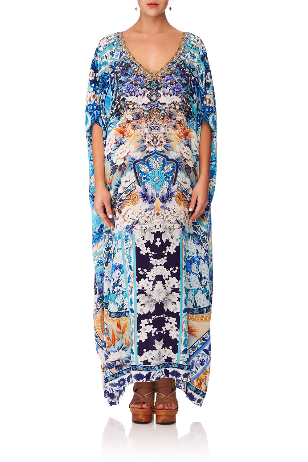 CAMILLA TOKYO TRIBE V NECK KAFTAN