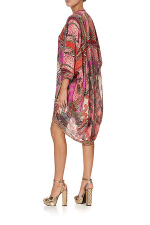V-NECK DRESS WITH DRAPED BACK LOTUS LOVERS