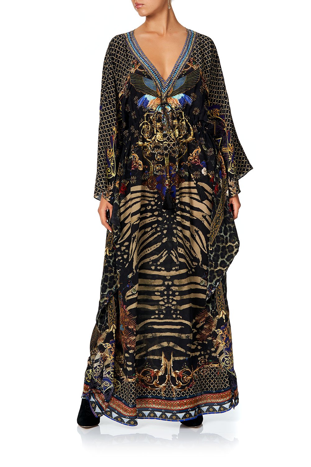 CAMILLA V-NECK KAFTAN WITH TIE WAIST THE NIGHT WE MET