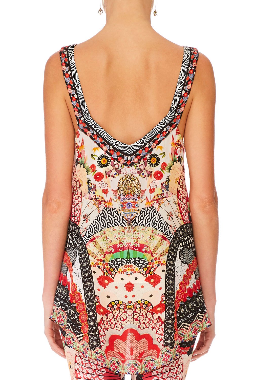 CAMILLA VINTAGE VIXEN V-NECK STRAP TOP