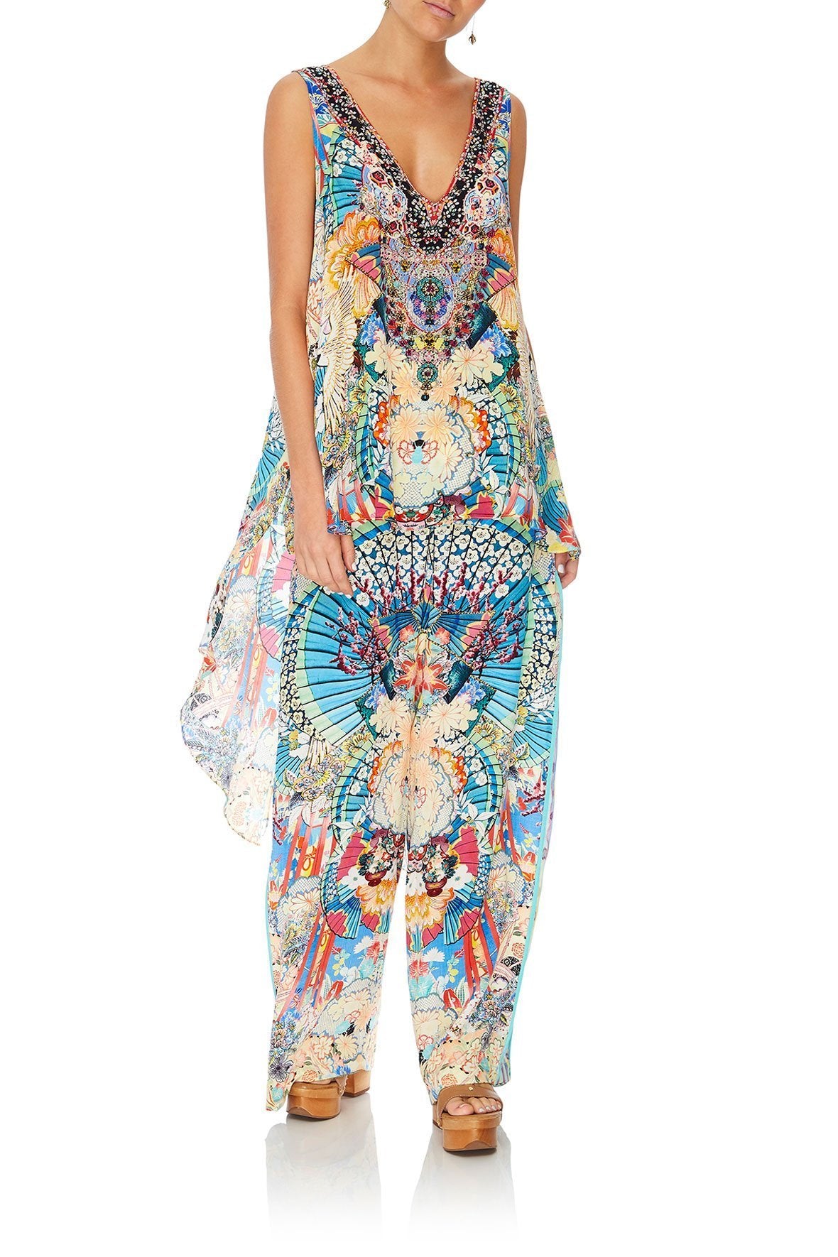 V-NECK TOP WITH SPLIT BACK MISO IN LOVE