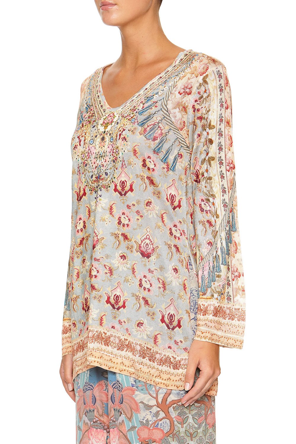 V NECK TUNIC JEANNE QUEEN