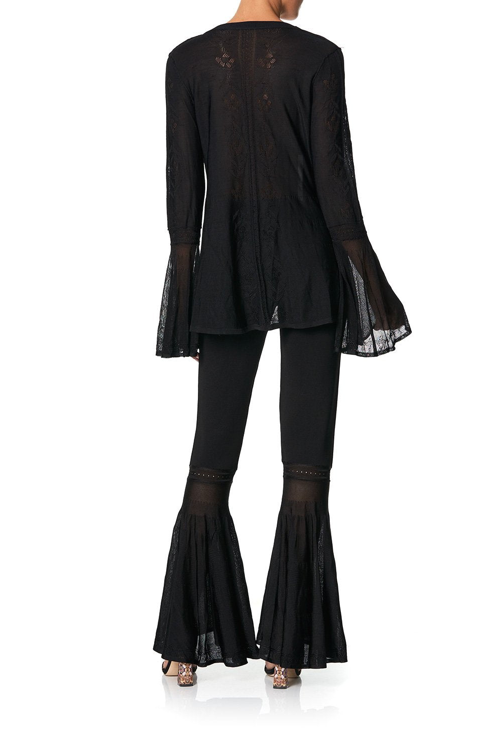 CAMILLA WATERFALL POINTELLE CARDI HAUTE PROVINCIAL