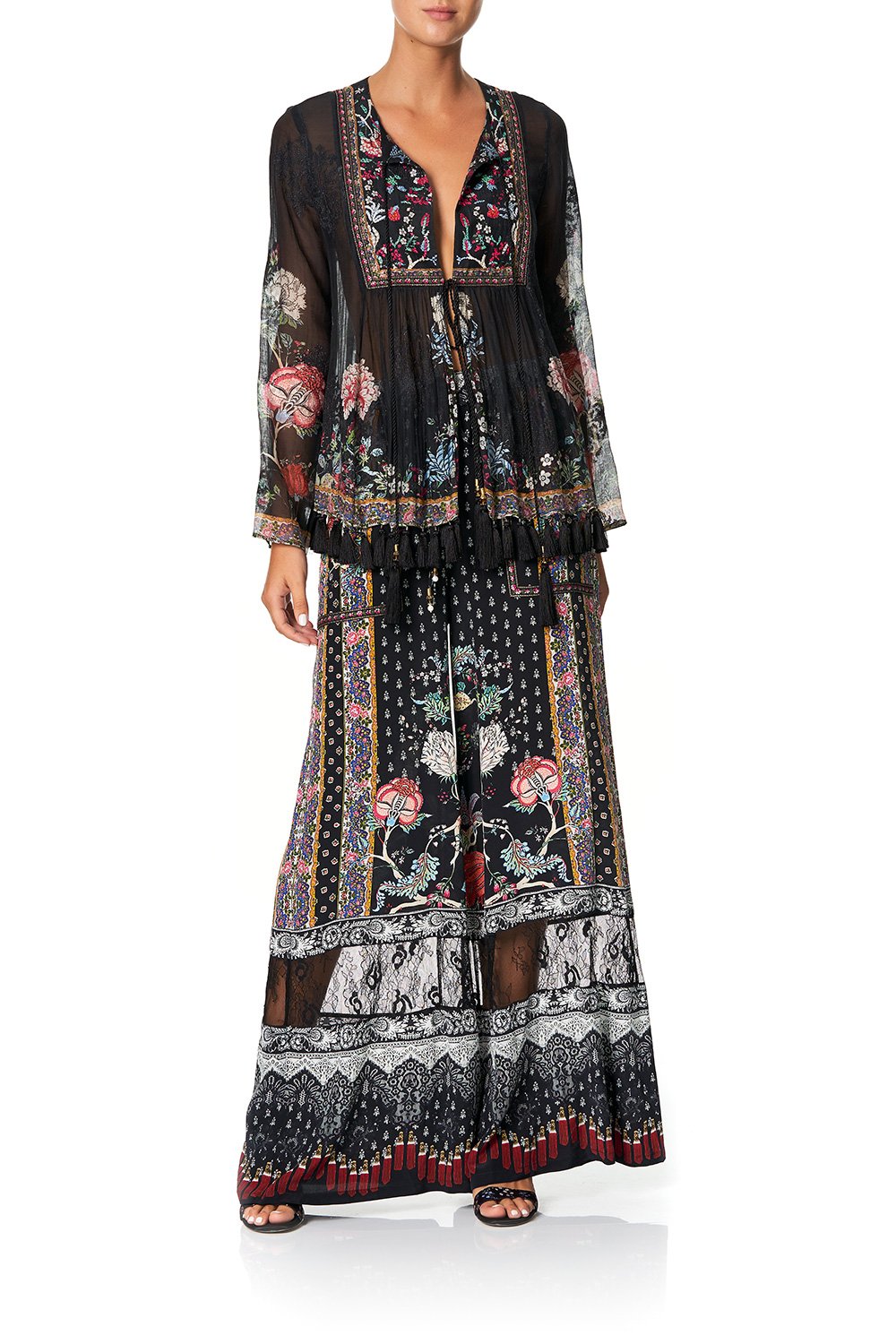 CAMILLA WIDE LEG DRAWSTRING WAIST PANT HAUTE PROVINCIAL