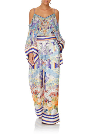 WIDE LEG PANT WITH CUFFS GIRL IN THE KIMONO