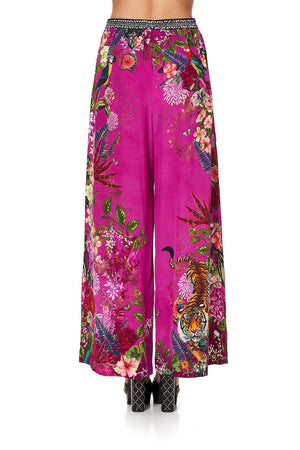 WIDE LEG TROUSER WITH FRONT POCKETS JUNGLE LANGUAGE
