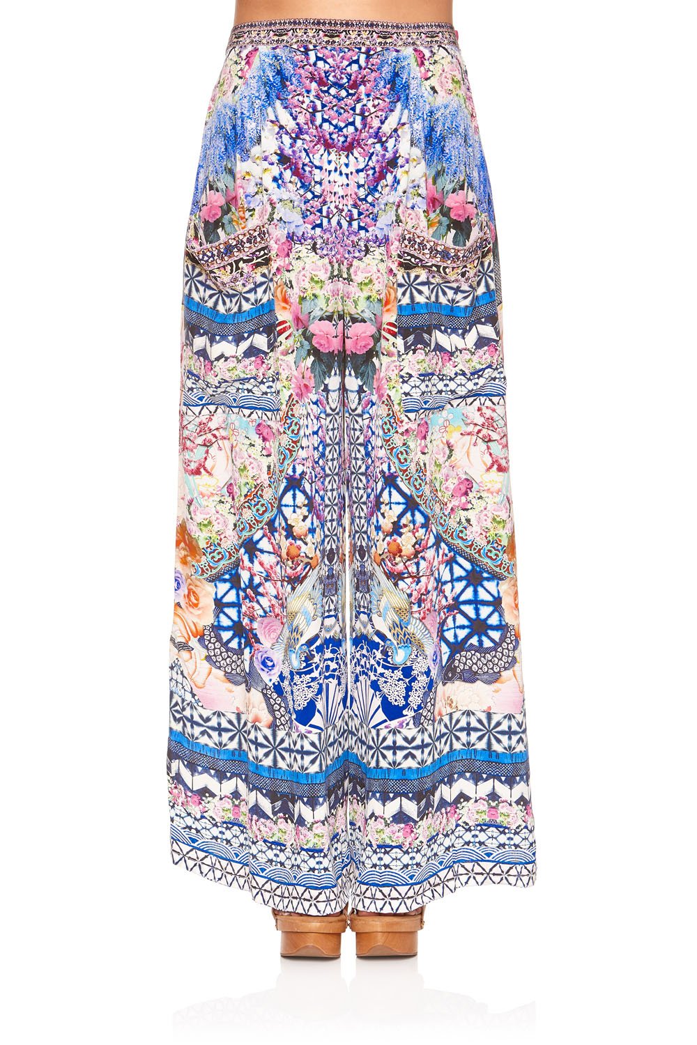 WIDE LEG TROUSER WITH POCKETS SHIBORI SHORES