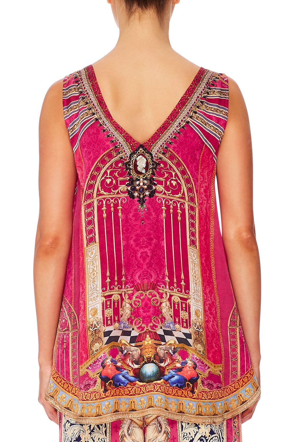 CAMILLA WIDE STRAP U-RING TOP LOUNGE HOUR