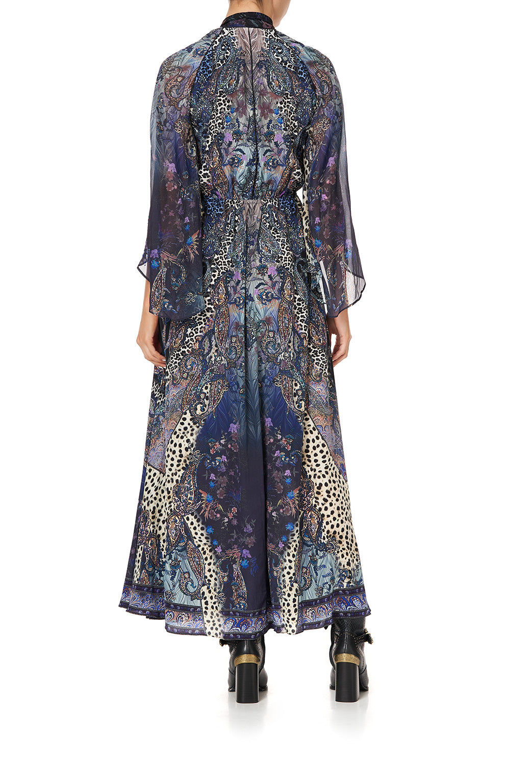 WRAP DRESS WITH NECK TIE FESTIVAL EXPRESS